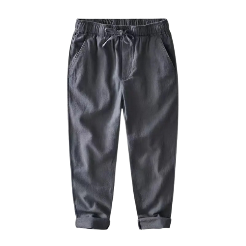 Men’s Casual Linen Pants - Kingsley Beaufort