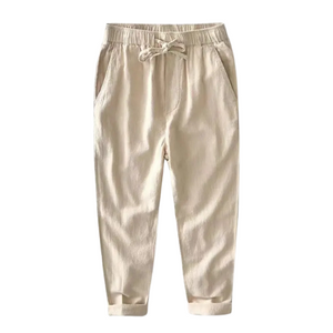 Men’s Casual Linen Pants - Kingsley Beaufort