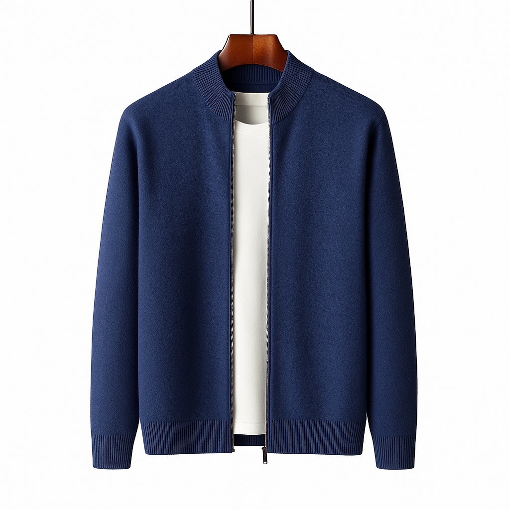 Men’s Smooth Merino Wool Jacket - Kingsley Beaufort