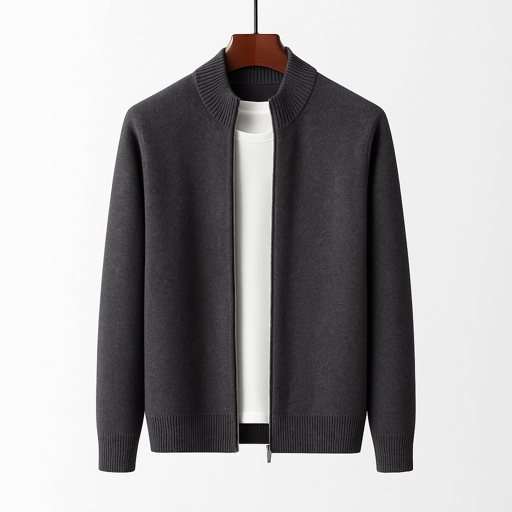 Men’s Smooth Merino Wool Jacket - Kingsley Beaufort