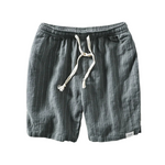 Men’s Striped Linen Shorts - Kingsley Beaufort