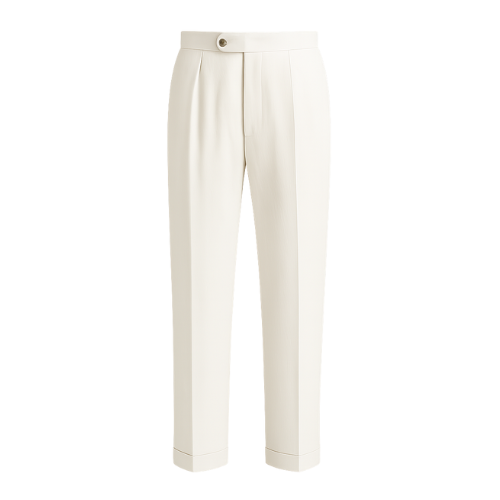 Men’s British-Style Linen Trousers - Kingsley Beaufort