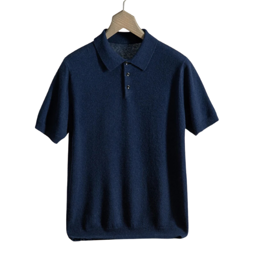 Men’s Cashmere Polo - Kingsley Beaufort