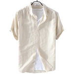 Men’s Short-Sleeve Linen Shirt - Kingsley Beaufort