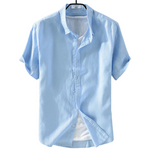 Men’s Short-Sleeve Linen Shirt - Kingsley Beaufort