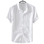 Men’s Short-Sleeve Linen Shirt - Kingsley Beaufort