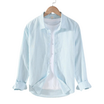 Men's Long Sleeved Linen Shirt - Kingsley Beaufort