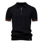 Men’s Polo Shirt with Zipper - Kingsley Beaufort