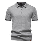 Men’s Polo Shirt with Zipper - Kingsley Beaufort