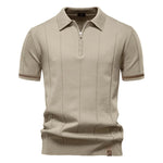 Men’s Polo Shirt with Zipper - Kingsley Beaufort