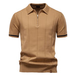 Men’s Polo Shirt with Zipper - Kingsley Beaufort